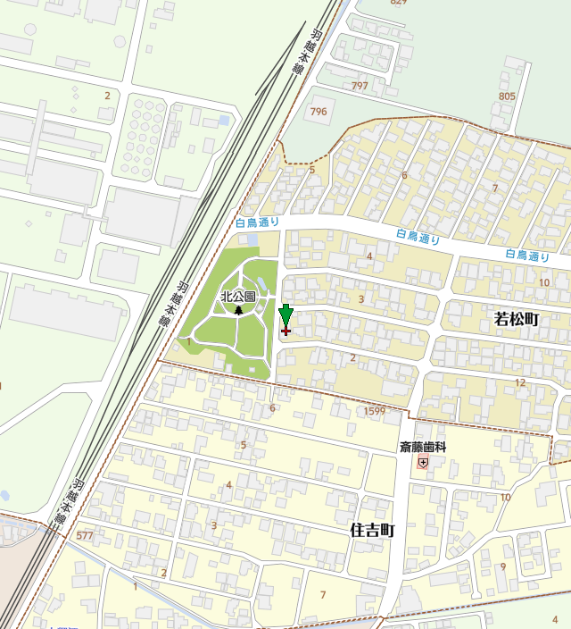 売地 新発田市・村上市・胎内市 胎内市若松町2-9